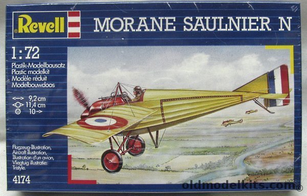 Revell 1/72 Morane-Saulnier N - British RFC or French, 4174 plastic model kit